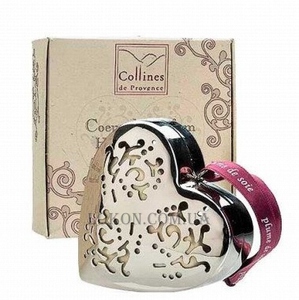 COLLINES de PROVENCE Heart Pomander Soft Cashmere - Ароматизатор в форме большого сердца, аромат "Нежный кашемир"
