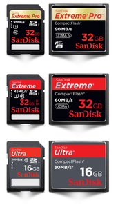 Карта памяти для фотоаппарата SanDisk от 32ГБ 60Mb/s