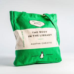 The Body in the Library Penguin Tote Bag