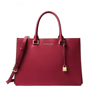 MICHAEL Michael Kors Sutton Medium Gusset Satchel Red