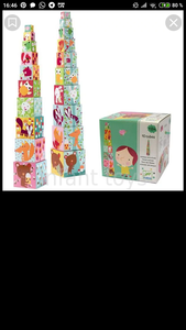 Кубики-пирамидки (elc, djeco)