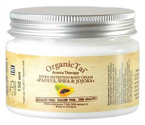 Organic Tai экстрапитательный крем для тела "Папайя, ши и жожоба"