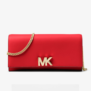 MICHAEL Michael Kors Mott Leather Chain Wallet Red