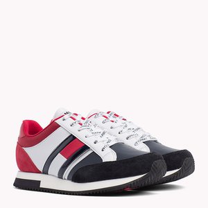 TOMMY JEANS METALLIC ACCENT TRAINERS (Rose/Rbw)