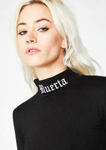 Топ MUERTA INSIDE MOCK NECK TOP