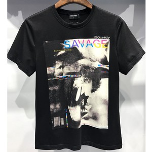 DSQUARED2 SS2018 MENS T-SHIRT DT251 SAVAGE BLACK