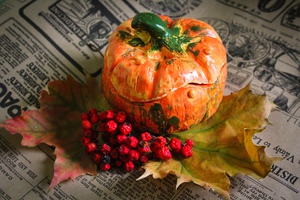 Шкатулка тыковка