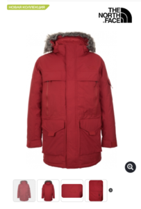 Куртка пуховая мужская The North Face Mc Murdo 2 RED