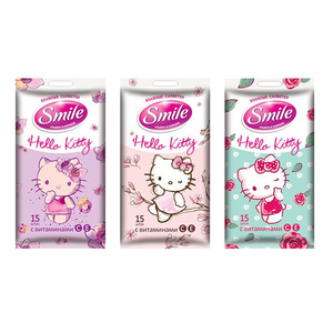 салфетки влажные Smile Hello Kitty