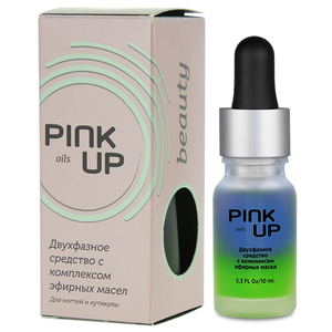 Средство для ногтей и кутикулы `PINK UP` BEAUTY OILS с комплексом эфирных масел (двухфазное) 10 мл