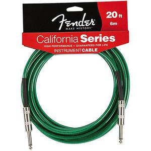 FENDER 20` CALIFORNIA INSTRUMENT CABLE SURF GREEN