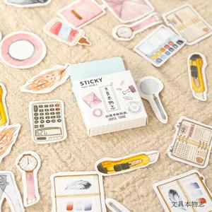 45 pcs Painting mini paper sticker