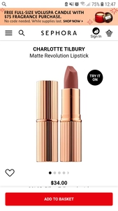 Помада Charlotte tilbury matte revolution lipstik