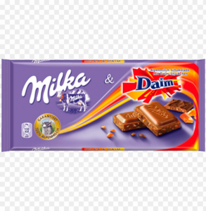 Шоколад Milka или Marabou Daim