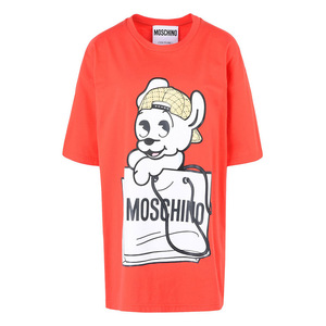 Moschino Pudgy Women Short Sleeves T-Shirt Red