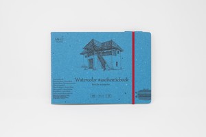 Скетчбук SM-LT Watercolor #authenticbook 24,5x18,3 см 12л 280 г/м2 белый, сшивка
