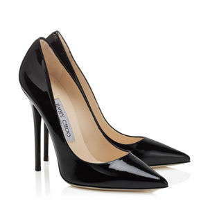 Black Patent Leather Pointed Toe Pumps