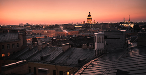 наблюдать рассвет с крыши