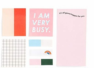ban.do Women's Sticky Note Set, 8 Pack with 3 Sizes and 100 Sheets Each (Multi)