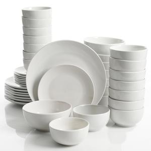 White Round Dinnerware Set