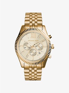 MICHAEL KORS Lexington Gold-Tone Watch