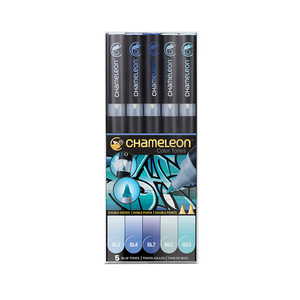 "Chameleon" Набор маркеров 5 шт. Blue Tones / голубые тона CT0513