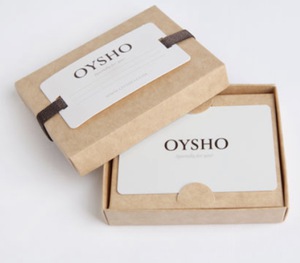 Сертификат в Oysho