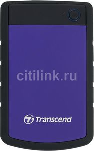 Внешний жесткий диск TRANSCEND StoreJet 25H3P TS1TSJ25H3P, 1Тб, фиолетовый