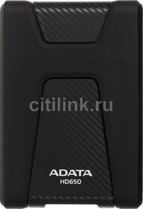 Внешний жесткий диск A-DATA DashDrive Durable AHD650-1TU3-CBK, 1Тб, черный