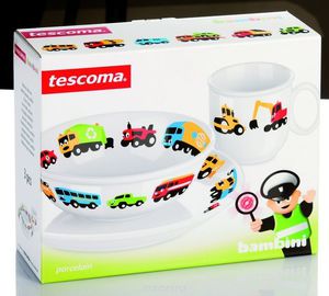 Набор посуды детский Tescoma "Bambini. Машинки"