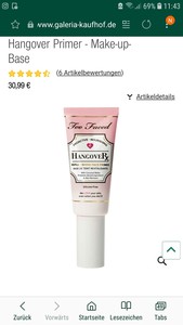 too Faced hangover  30€