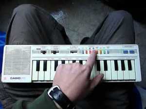 casio pt-1 белый