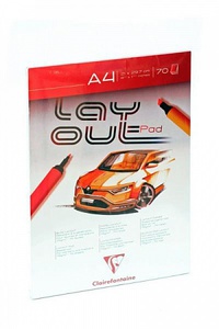 Блокнот для эскизов, набросков, А4, 70 гр/м2, 70 листов, для рисования капиллярными ручками