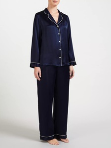 Navy - Dark Blue Suit Pyjamas