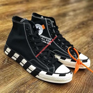 Converse Icon Shoes x Off-White Chuck 70 Canvas High Top Black