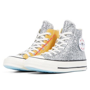 Converse Shoes x Chiara Ferragni Chuck 70 Glitter Canvas High Top Yellow