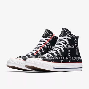 Converse Shoes x JW Anderson Chuck 70 Grid Canvas High Top Black