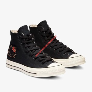 Converse Shoes x Hello Kitty Chuck 70 Canvas High Top Black