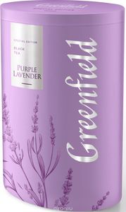 Черный листовой чай Greenfield Purple Lavender, с лавандой и ароматом белого шоколада, 100 г