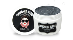 Маска для лица глиняно-пузырьковая на основе угольного порошка Urban City Carbonated Bubble Mask