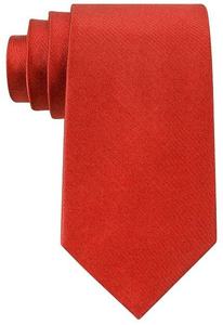 однотонный красный галстук