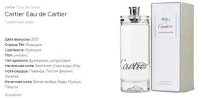 Cartier Eau de Cartier духи