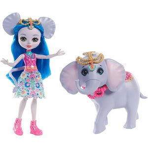 Mattel Enchantimals FKY73 Кукла с большой зверюшкой Слоник