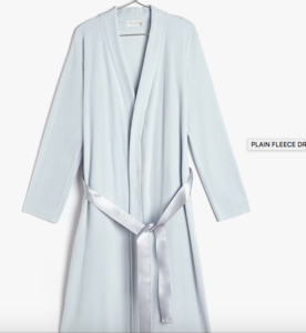 PLAIN FLEECE DRESSING GOWN