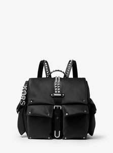 Olivia Medium Studded Satin Backpack | Michael Kors