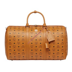 MCM Large Visetos Traveler Weekender In Brown