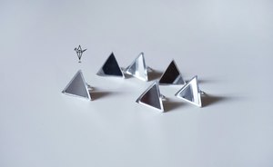 Серьги треугольники