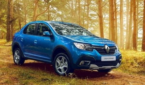 Renault logan stepway синий АКПП