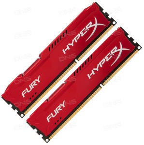 Оперативная память Kingston HyperX FURY Red Series [HX318C10FRK2/16] 16 ГБ