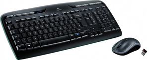 Клавиатура и мышь Logitech Wireless Combo MK330 Black